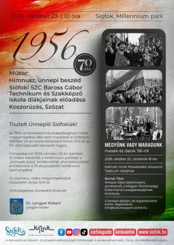 Siófoki 1956-os Emlékünnep a Balaton Partján